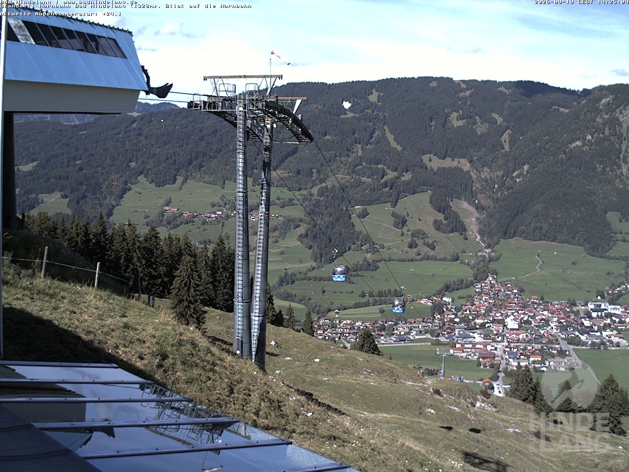 Archived image Webcam Mountain station Hornbahn