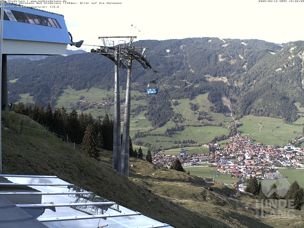 Archived image Webcam Mountain station Hornbahn