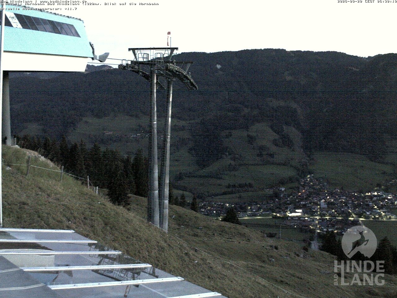 Archiv Foto Webcam Aussicht auf Bad Hindelang von der Hornbahn Bergstation