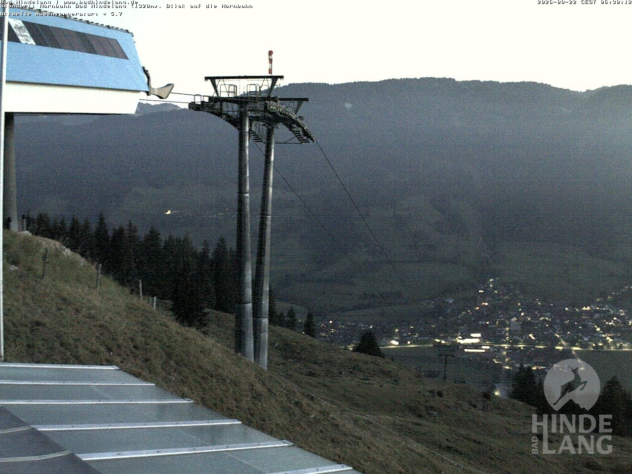 Archiv Foto Webcam Aussicht auf Bad Hindelang von der Hornbahn Bergstation