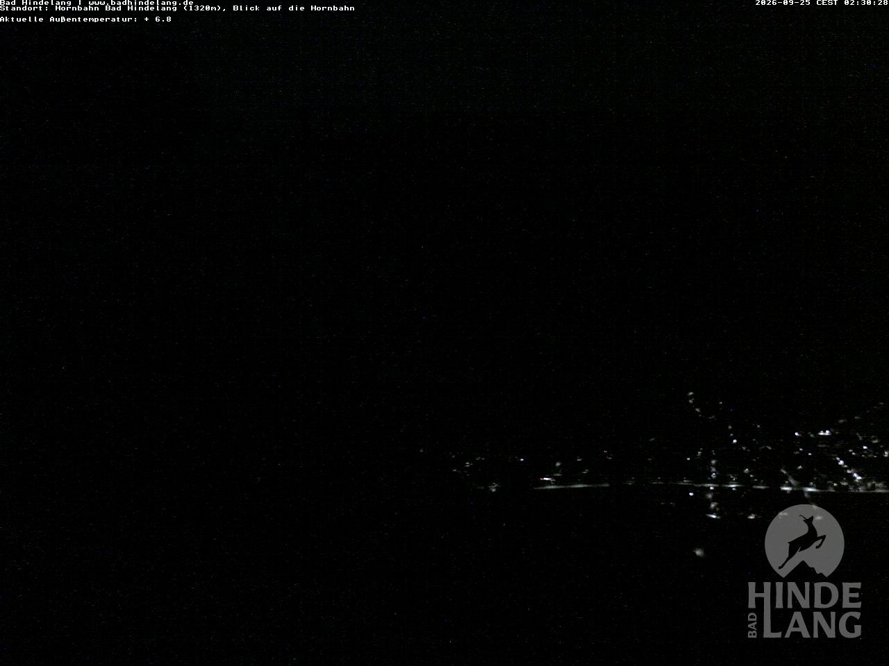 Archived image Webcam Mountain station Hornbahn