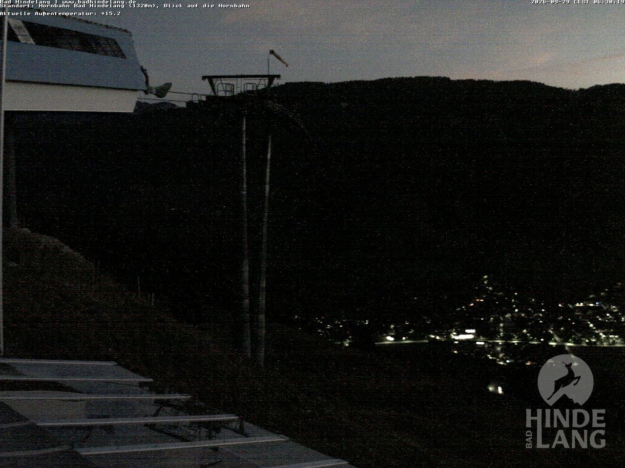 Archived image Webcam Mountain station Hornbahn