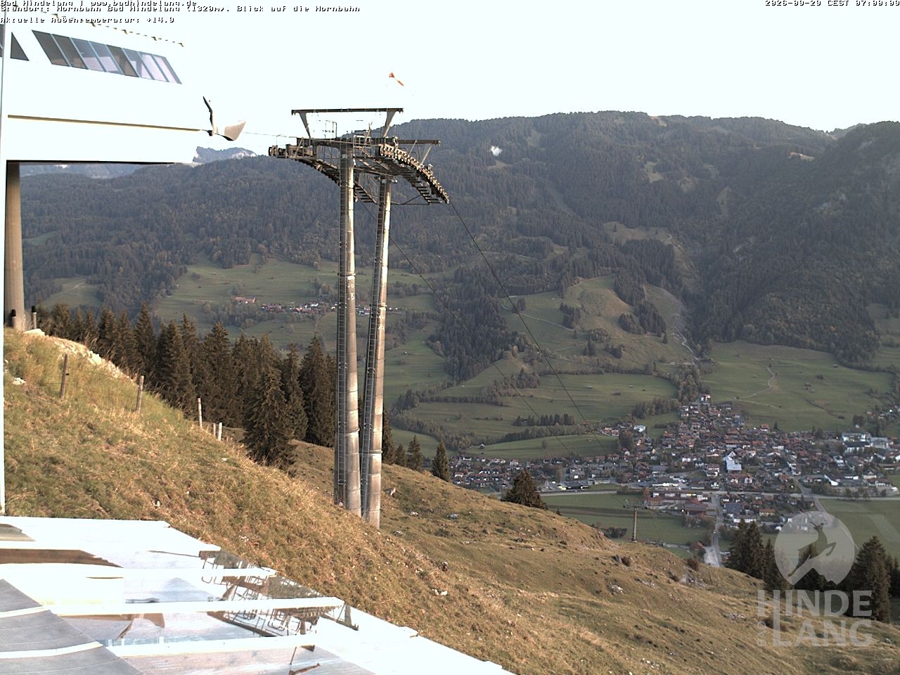 Archived image Webcam Mountain station Hornbahn