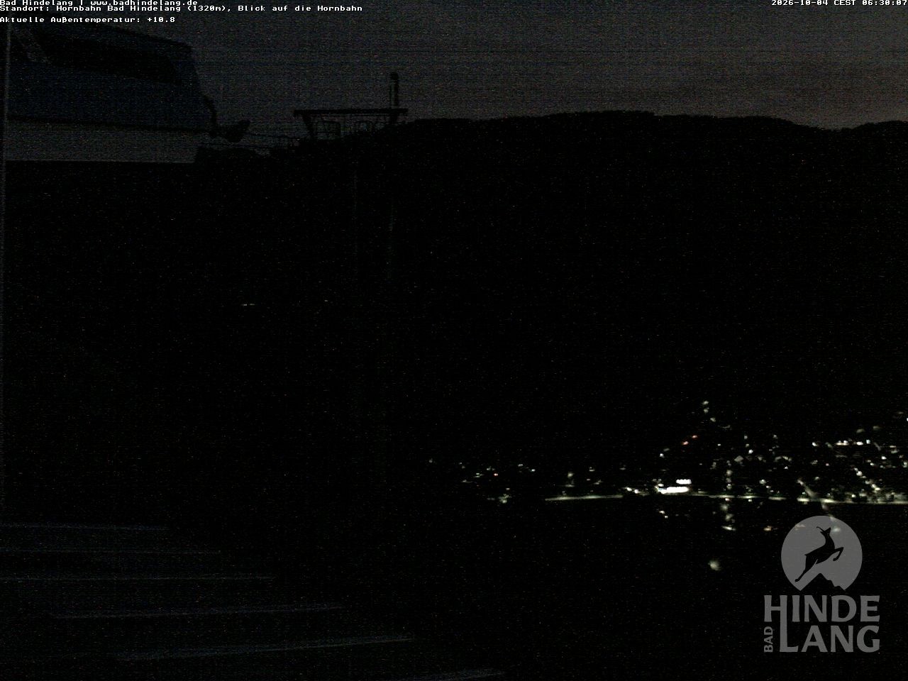 Archiv Foto Webcam Aussicht auf Bad Hindelang von der Hornbahn Bergstation