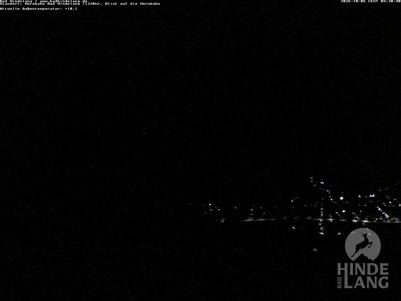 Archiv Foto Webcam Aussicht auf Bad Hindelang von der Hornbahn Bergstation