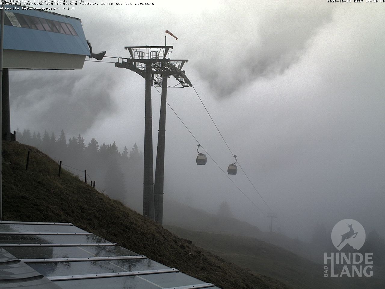 Archiv Foto Webcam Aussicht auf Bad Hindelang von der Hornbahn Bergstation