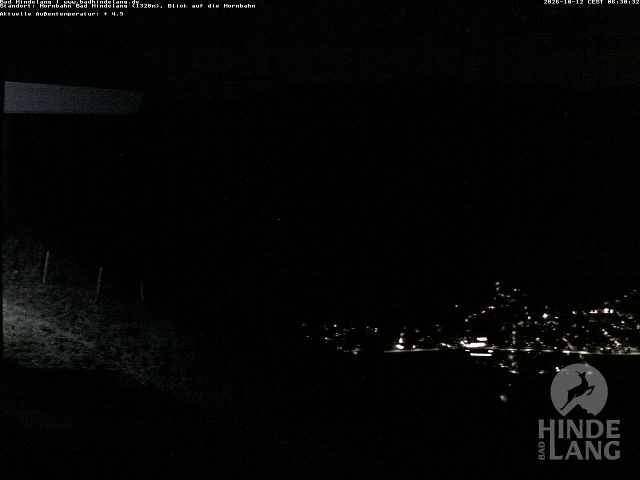 Archiv Foto Webcam Aussicht auf Bad Hindelang von der Hornbahn Bergstation