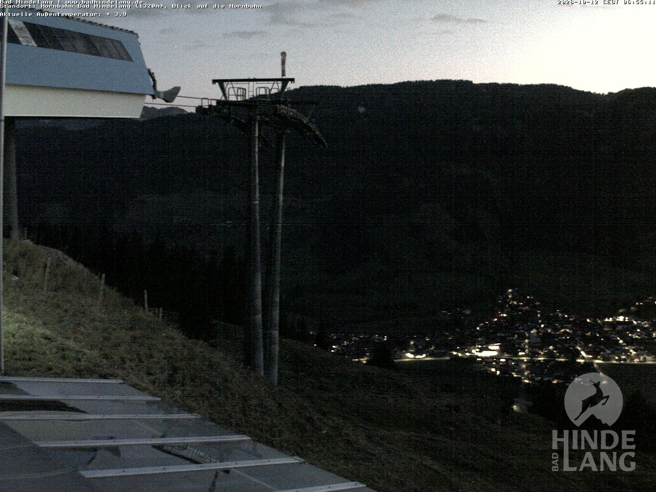 Archiv Foto Webcam Aussicht auf Bad Hindelang von der Hornbahn Bergstation