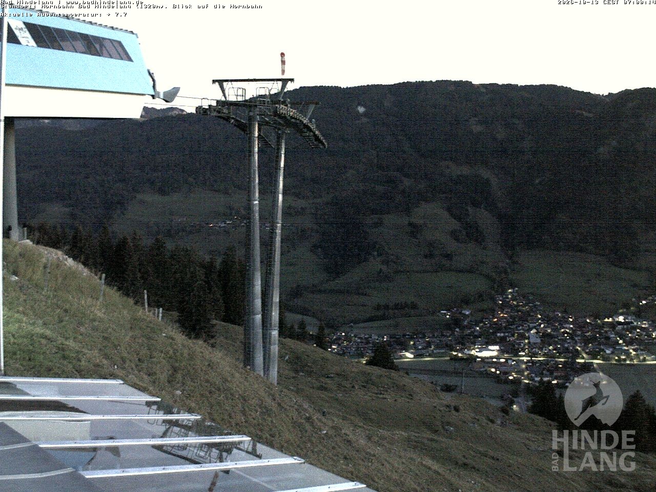Archived image Webcam Mountain station Hornbahn