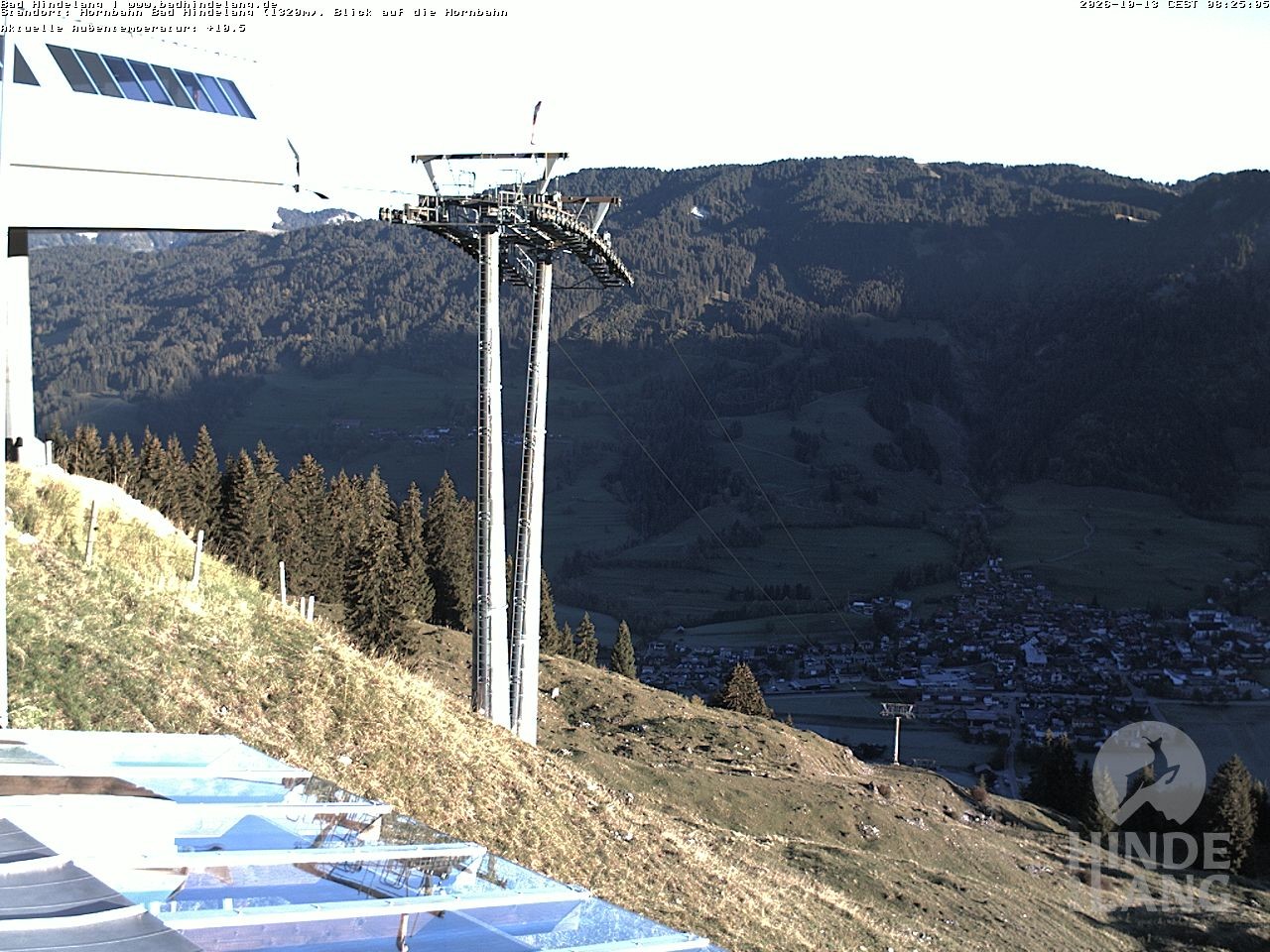 Archived image Webcam Mountain station Hornbahn