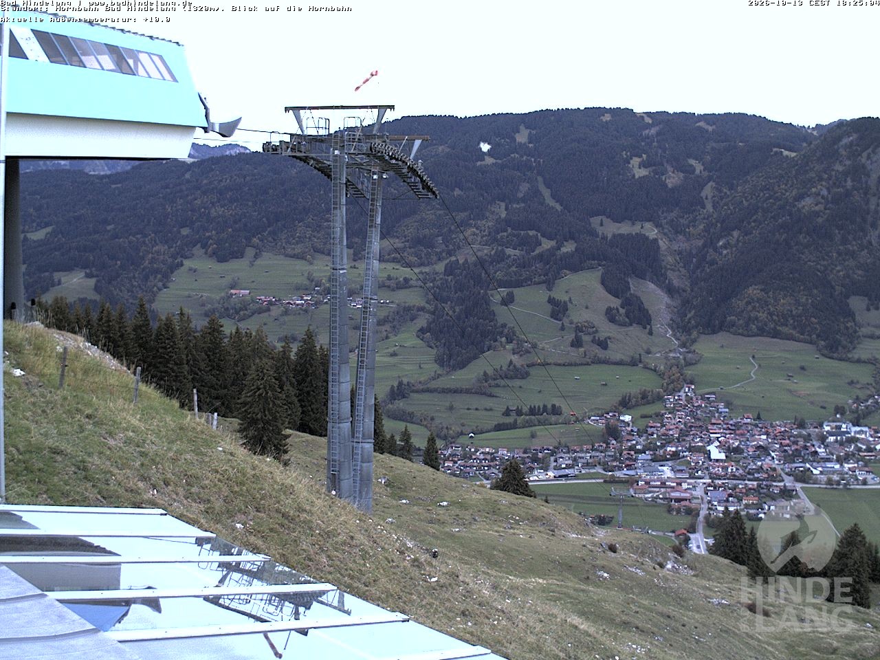 Archived image Webcam Mountain station Hornbahn