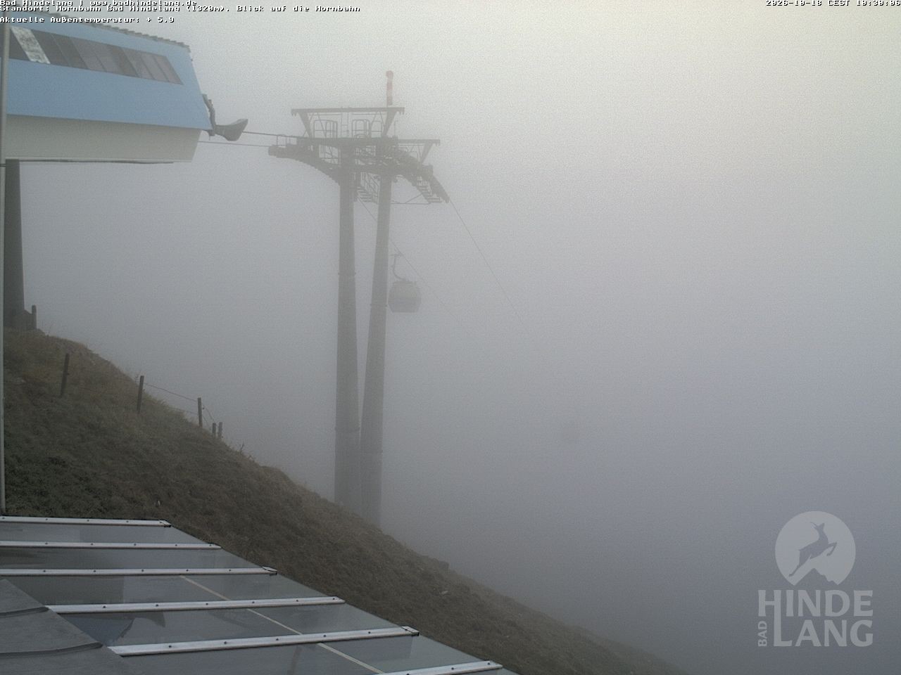 Archiv Foto Webcam Aussicht auf Bad Hindelang von der Hornbahn Bergstation
