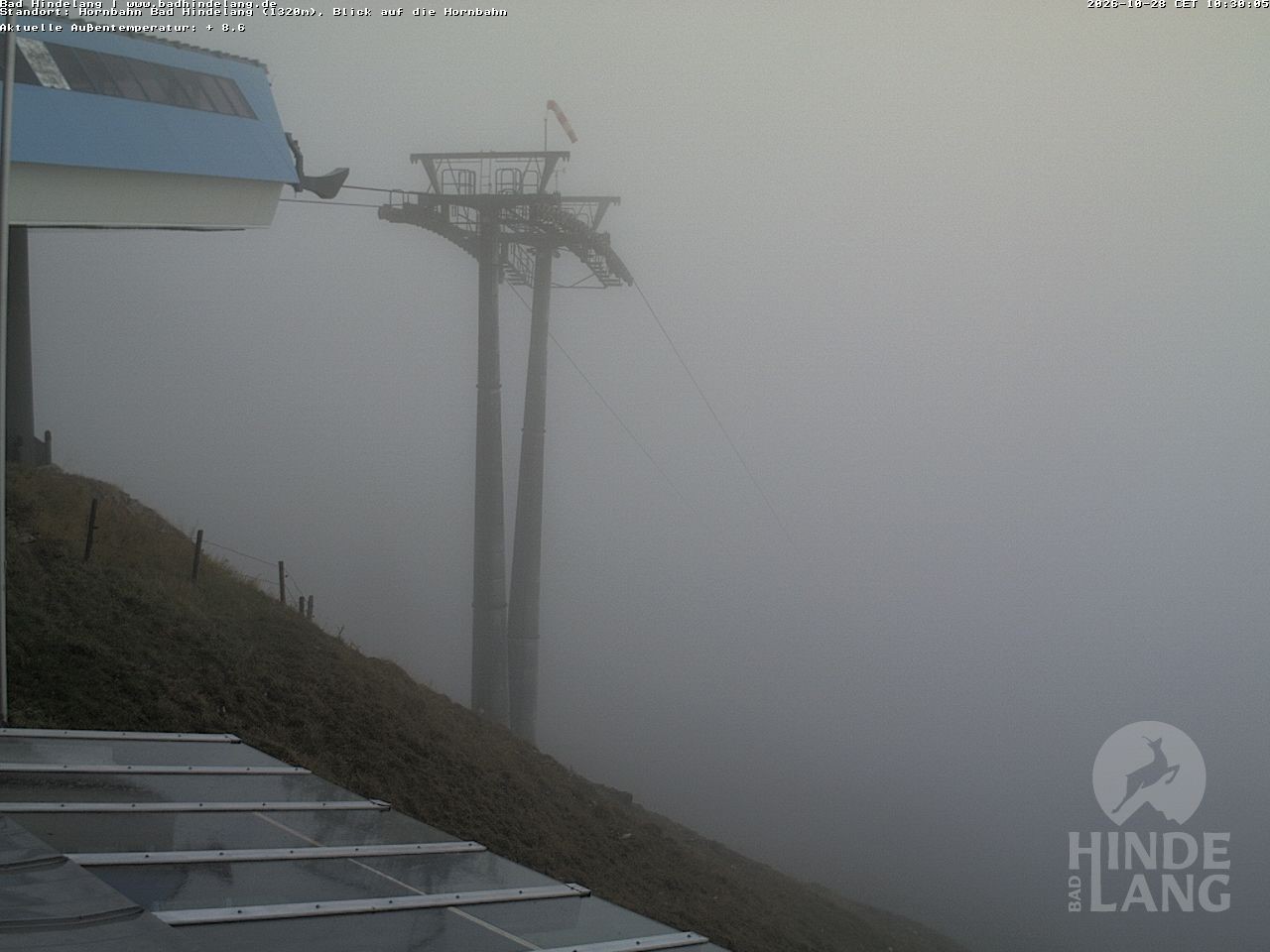 Archived image Webcam Mountain station Hornbahn