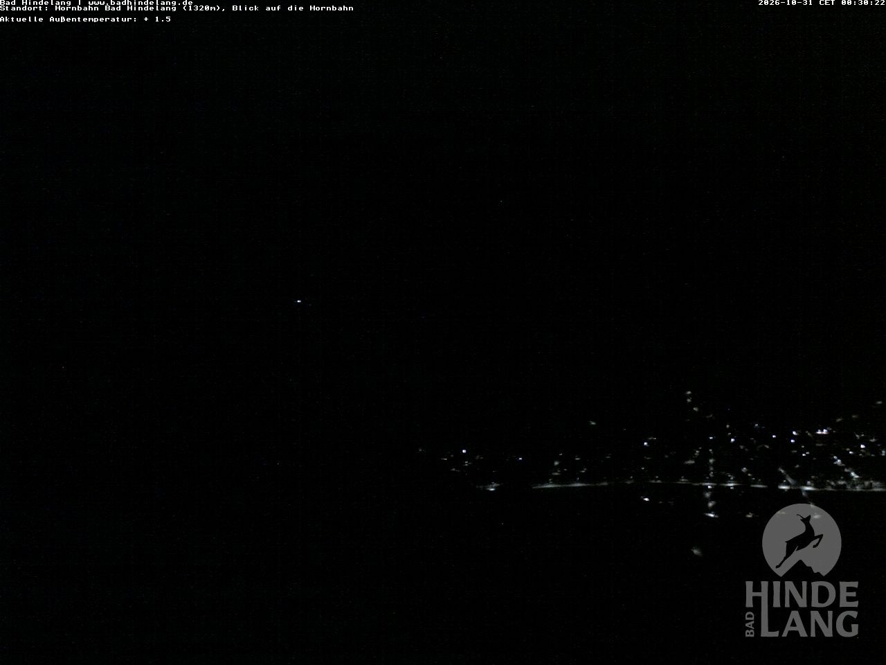 Archiv Foto Webcam Aussicht auf Bad Hindelang von der Hornbahn Bergstation