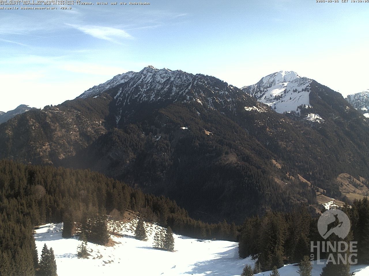 Archived image Webcam Bergstation Hahnenbahn Hindelang
