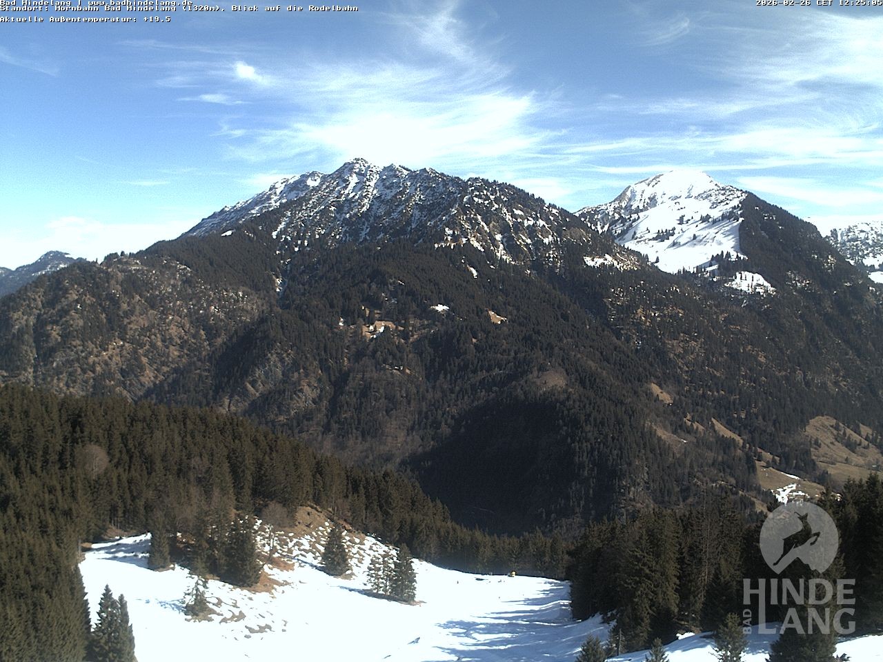 Archived image Webcam Bergstation Hahnenbahn Hindelang