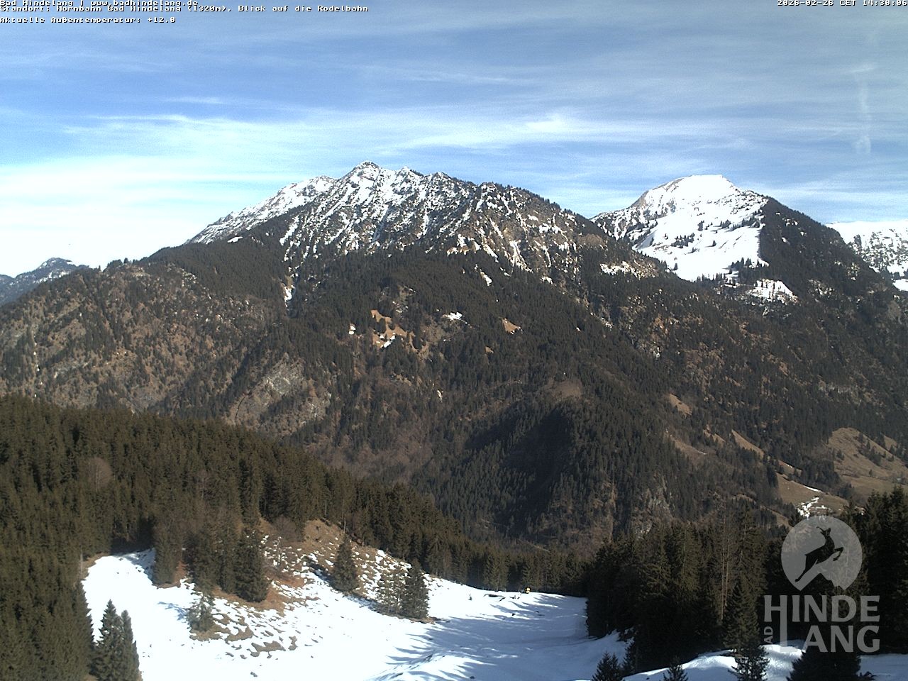 Archived image Webcam Bergstation Hahnenbahn Hindelang