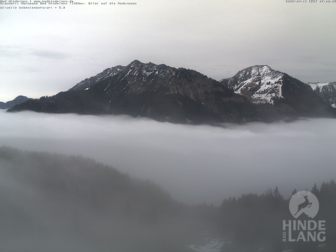 Archived image Webcam Bergstation Hahnenbahn Hindelang