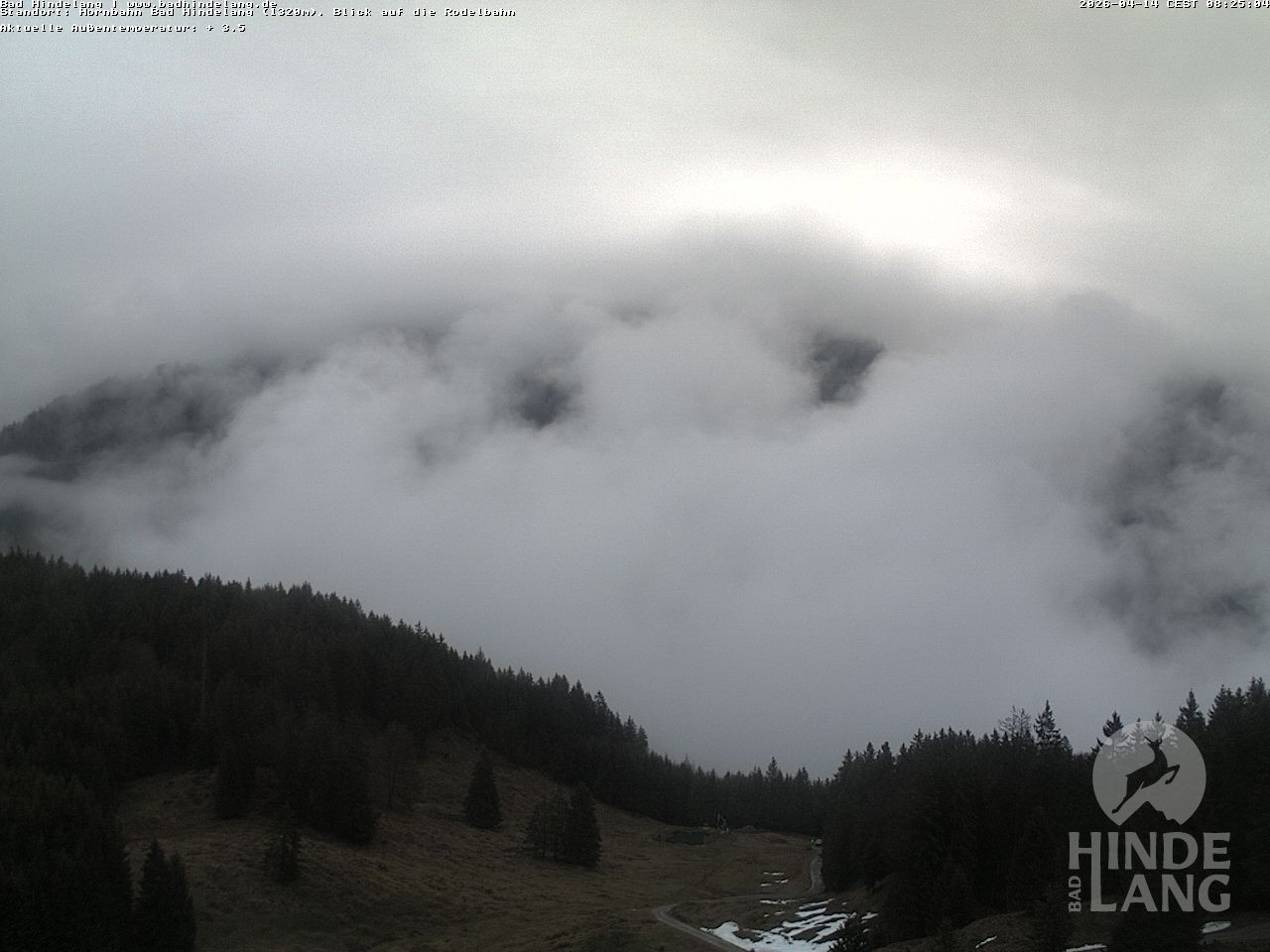 Archived image Webcam Bergstation Hahnenbahn Hindelang