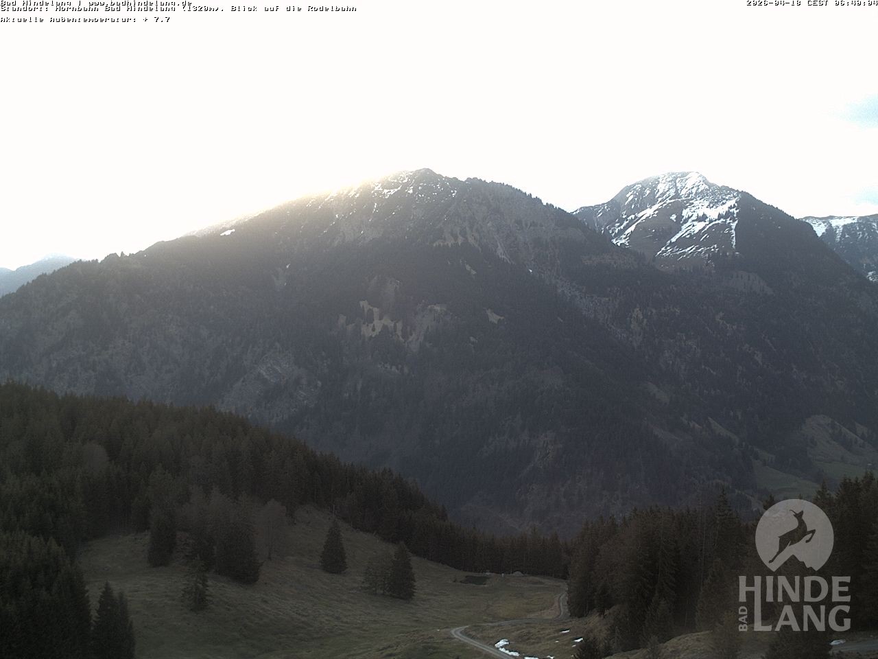 Archived image Webcam Bergstation Hahnenbahn Hindelang