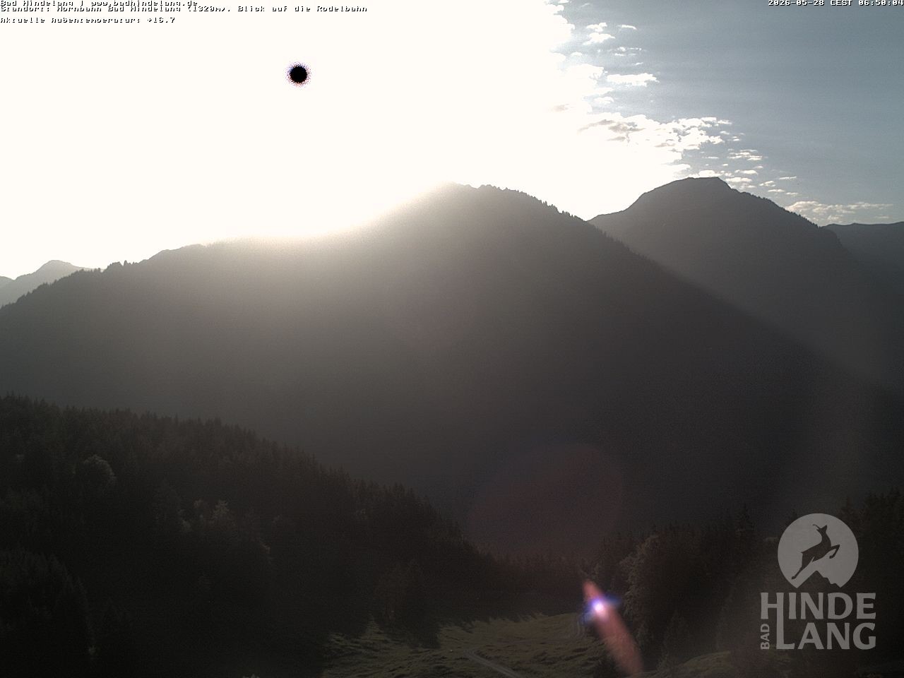 Archived image Webcam Bergstation Hahnenbahn Hindelang