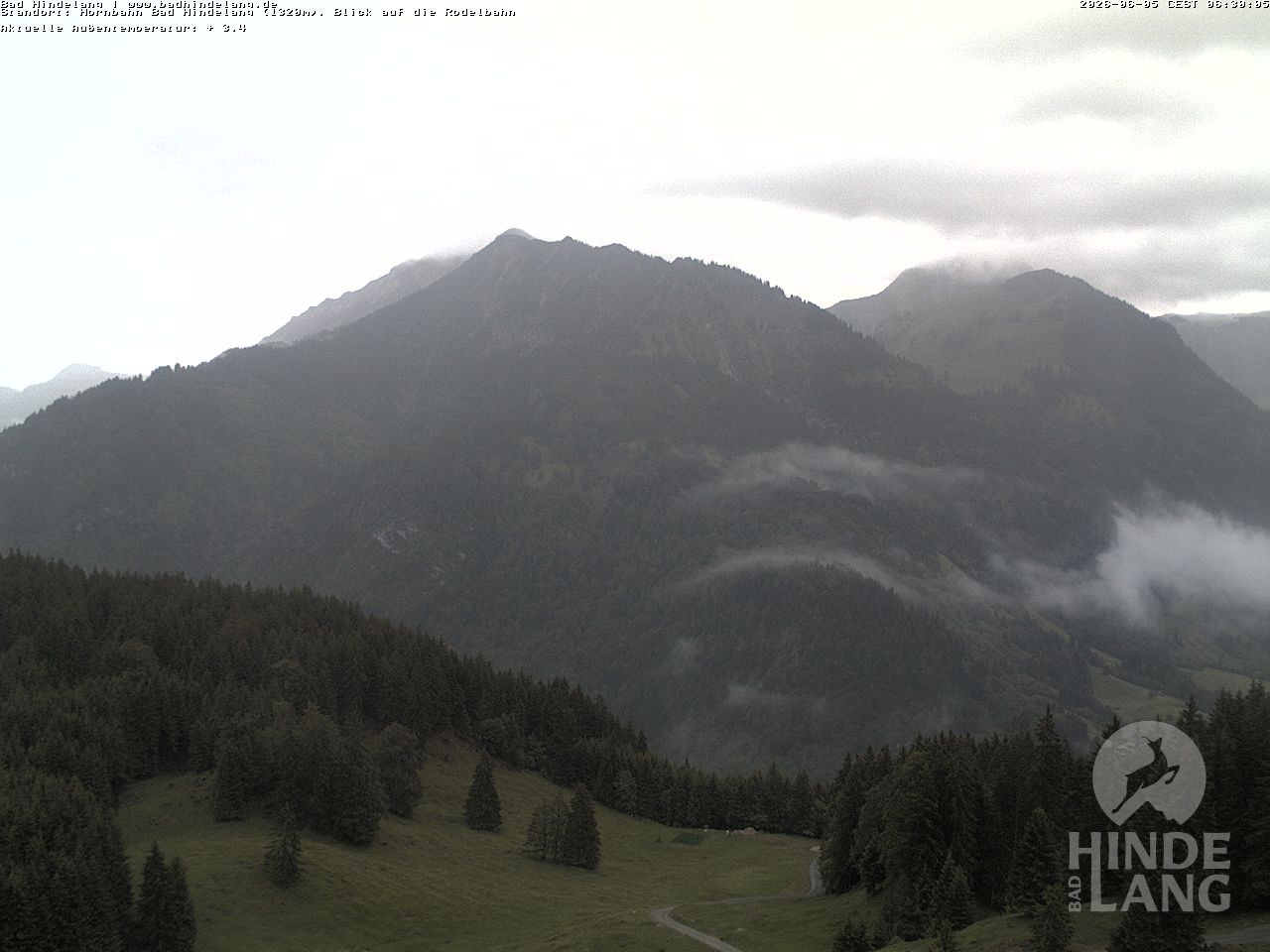 Archived image Webcam Bergstation Hahnenbahn Hindelang