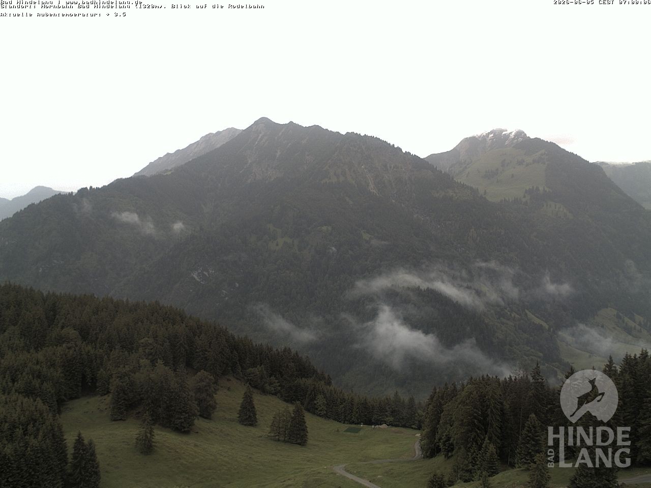 Archived image Webcam Bergstation Hahnenbahn Hindelang