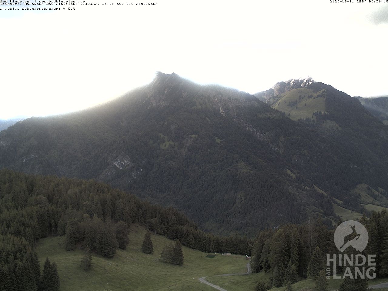 Archived image Webcam Bergstation Hahnenbahn Hindelang