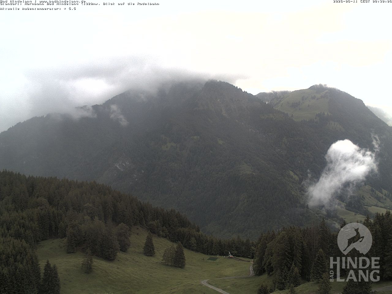 Archived image Webcam Bergstation Hahnenbahn Hindelang