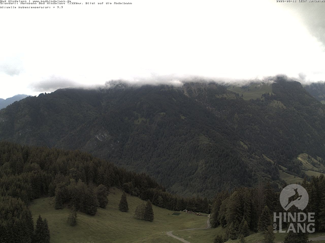 Archived image Webcam Bergstation Hahnenbahn Hindelang