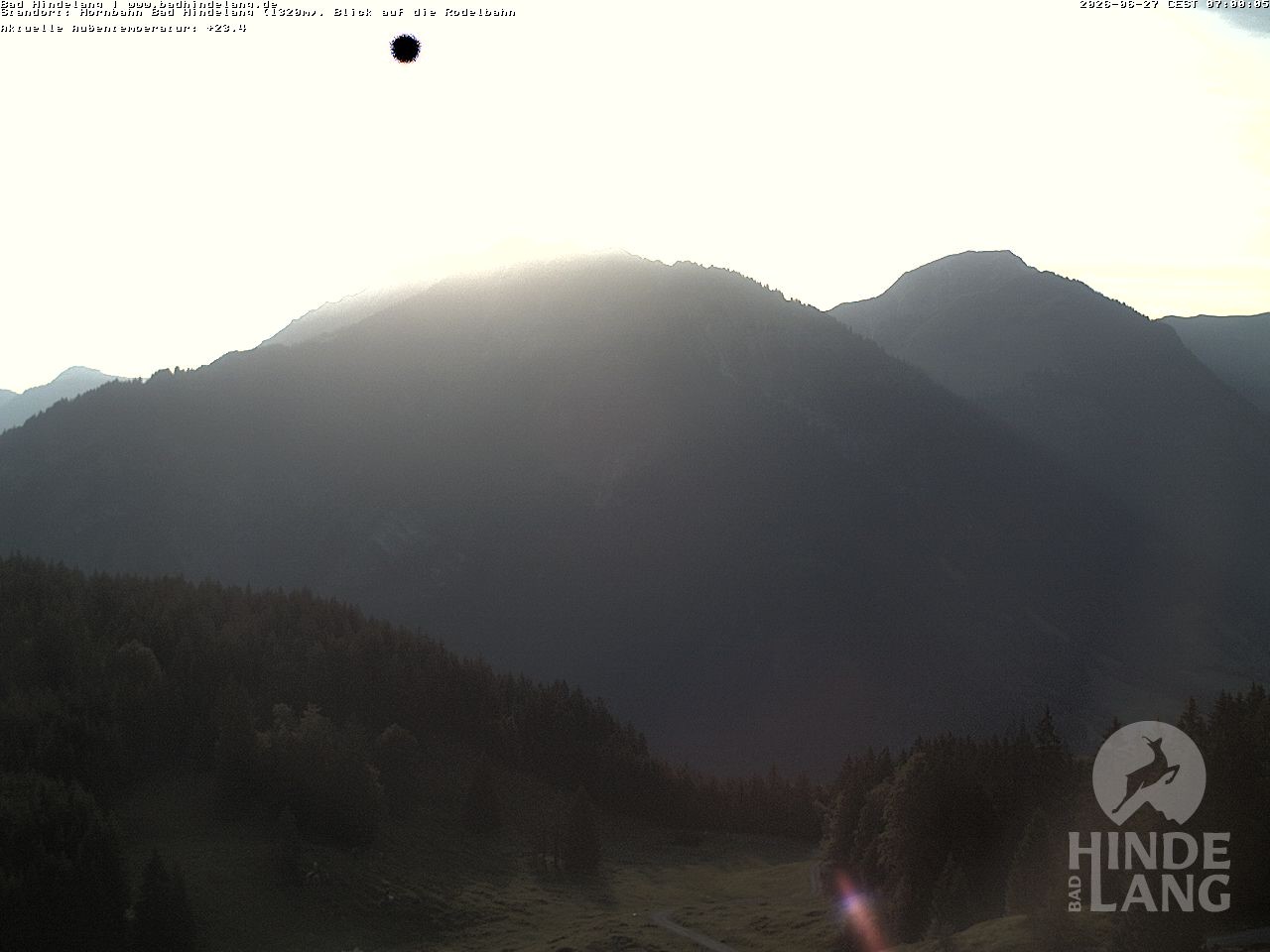 Archived image Webcam Bergstation Hahnenbahn Hindelang