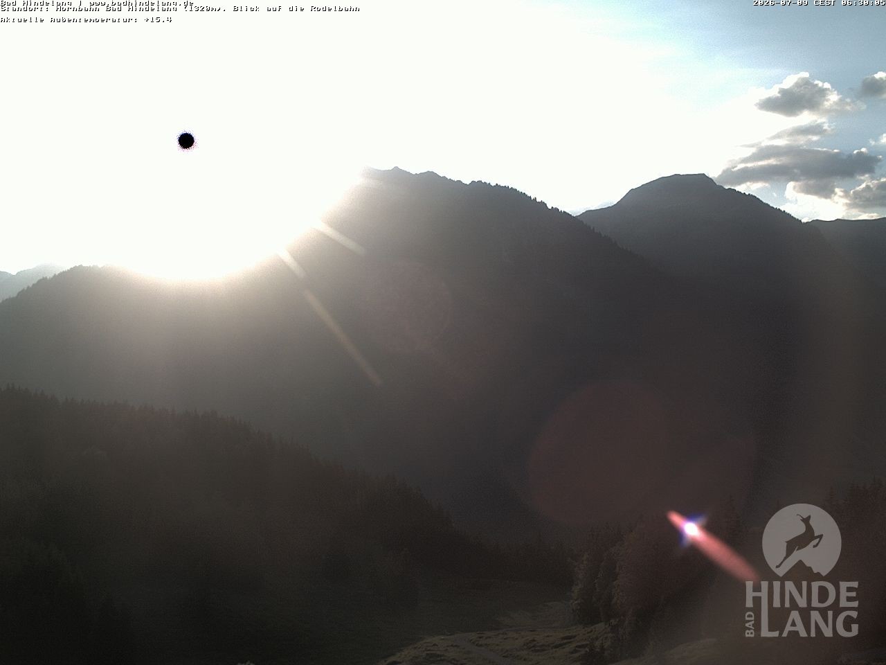 Archived image Webcam Bergstation Hahnenbahn Hindelang