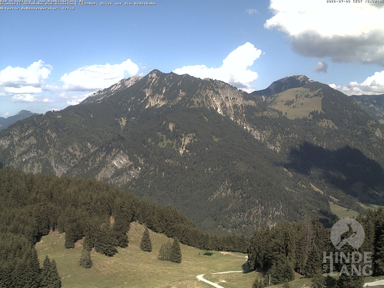 Archived image Webcam Bergstation Hahnenbahn Hindelang