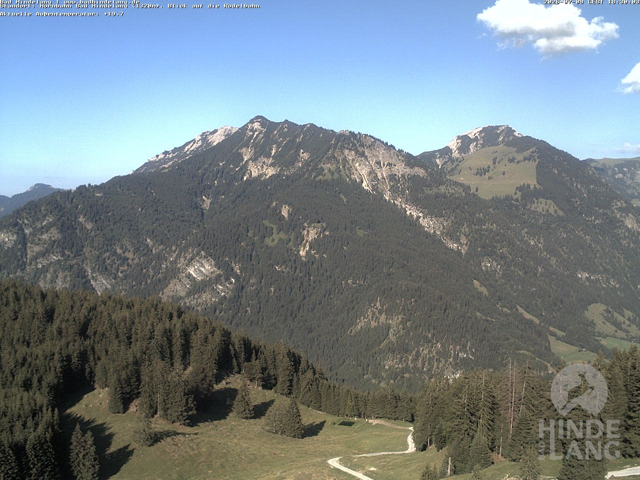 Archived image Webcam Bergstation Hahnenbahn Hindelang