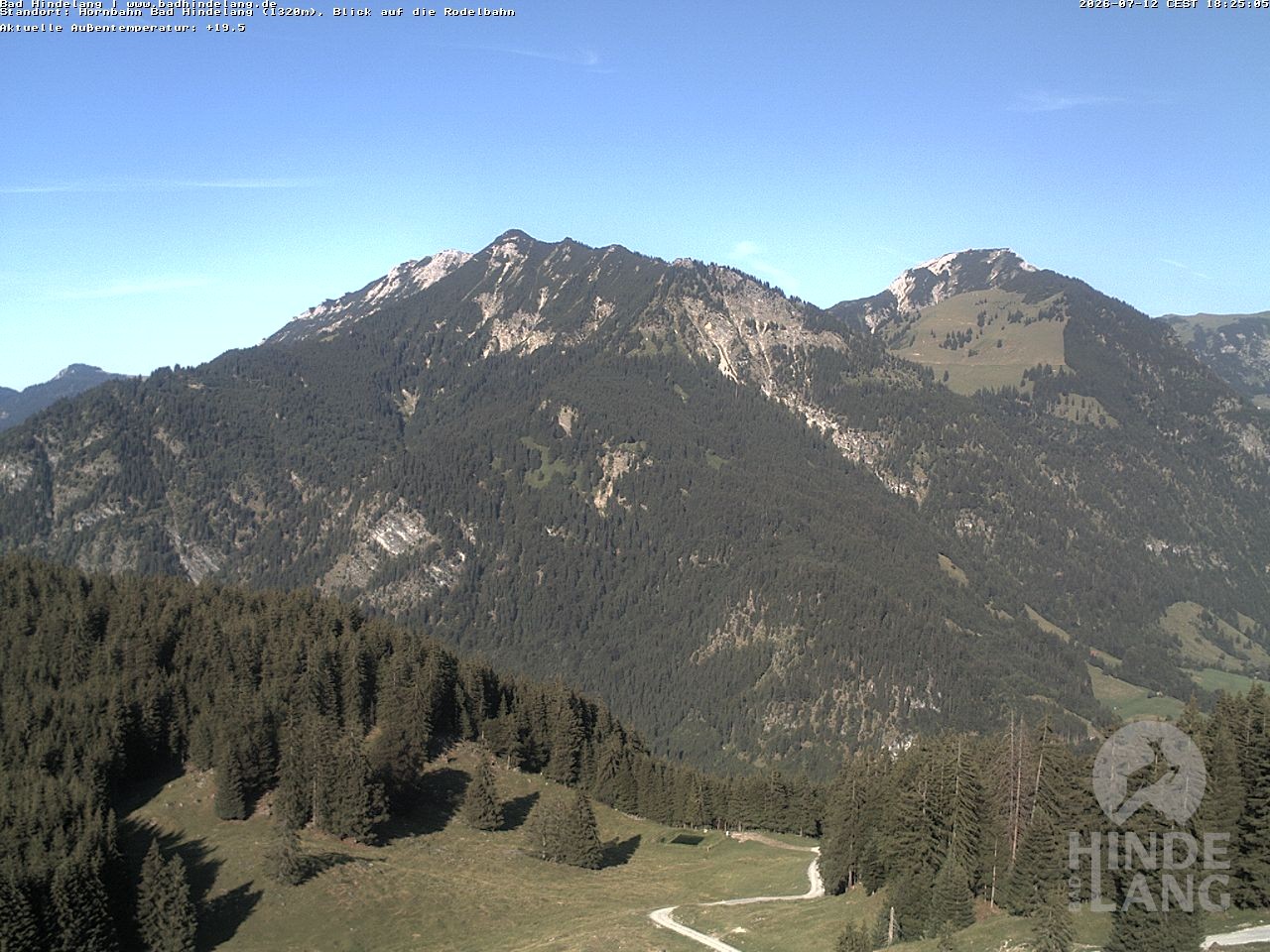 Archived image Webcam Bergstation Hahnenbahn Hindelang