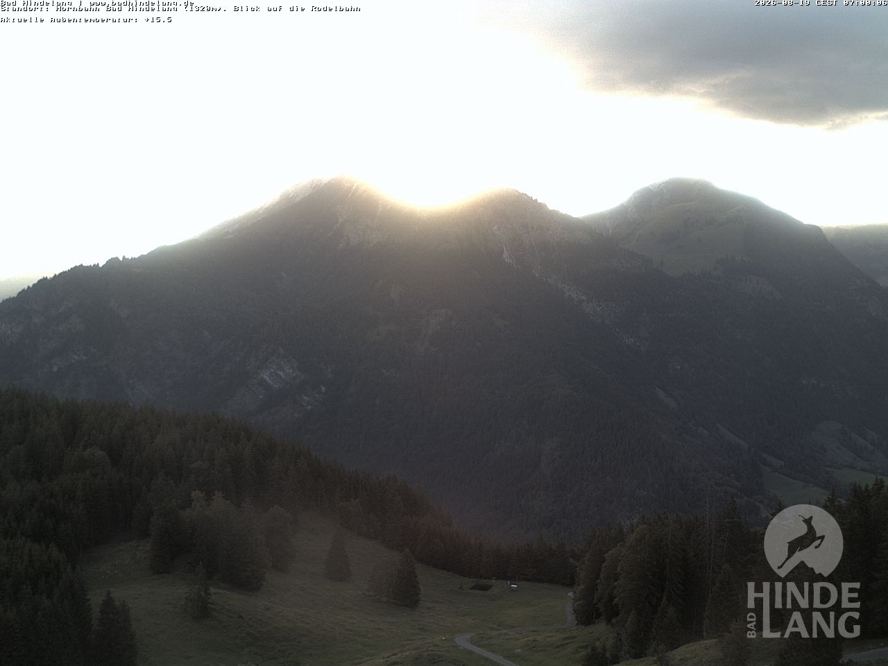 Archived image Webcam Bergstation Hahnenbahn Hindelang