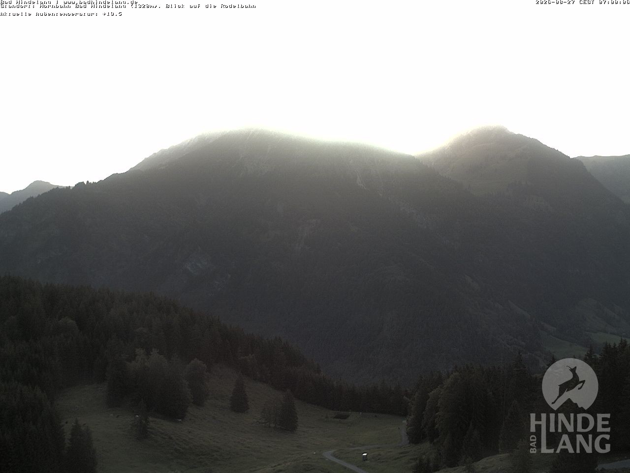Archived image Webcam Bergstation Hahnenbahn Hindelang