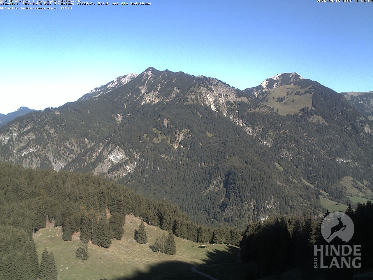 Archived image Webcam Bergstation Hahnenbahn Hindelang