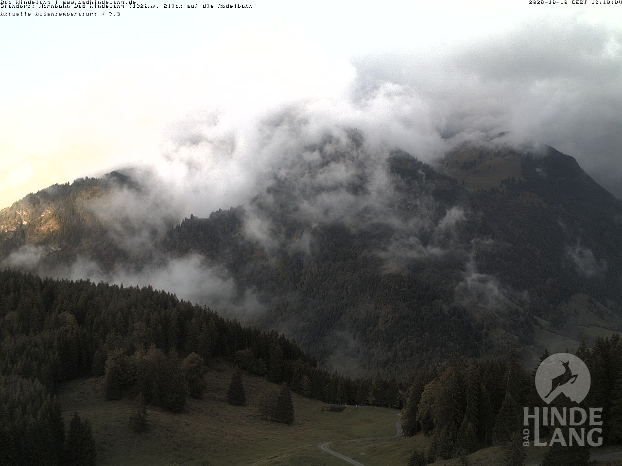 Archived image Webcam Bergstation Hahnenbahn Hindelang