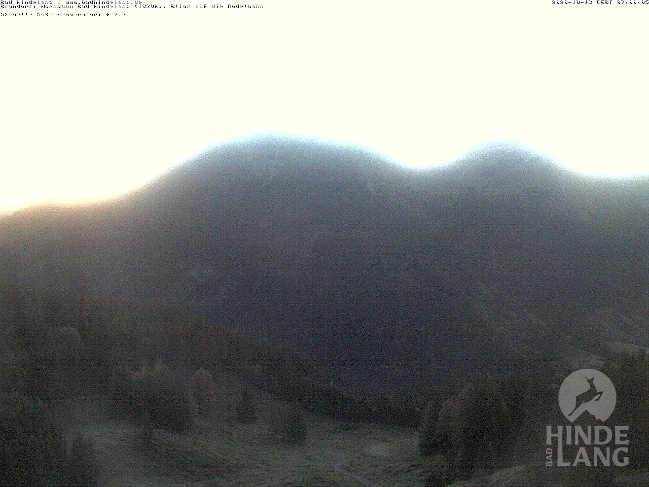 Archived image Webcam Bergstation Hahnenbahn Hindelang