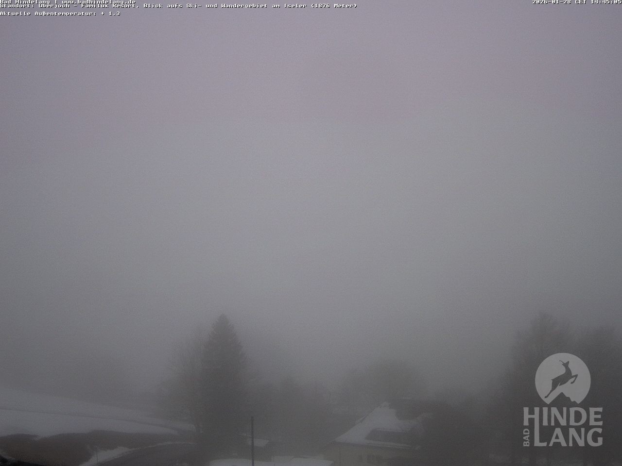 Archived image Webcam View of the kids hotel Oberjoch at the slopes in front