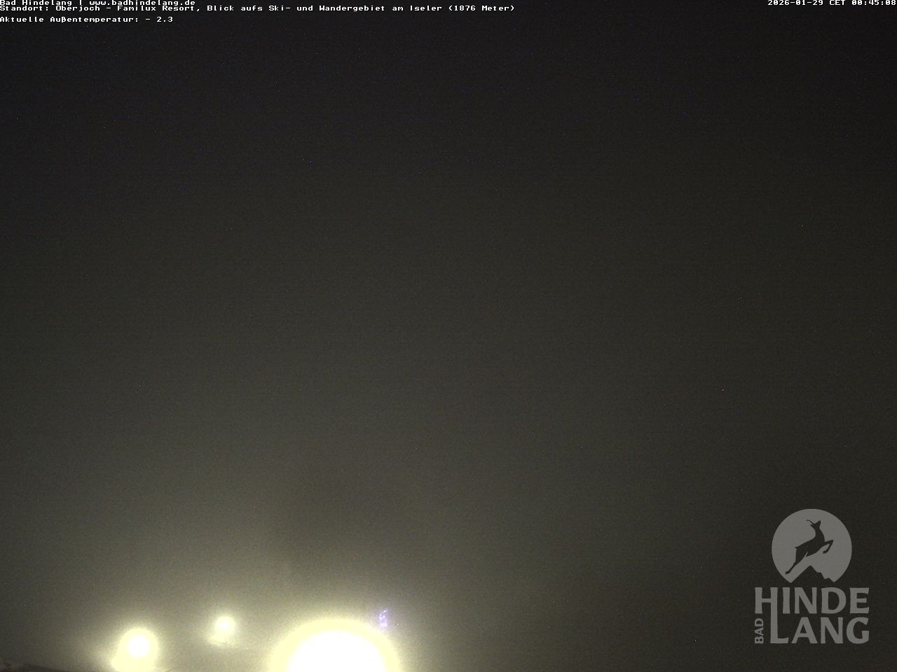 Archiv Foto Webcam Sicht vom Kinderhotel Oberjoch aus auf das Skigebiet gegenüber