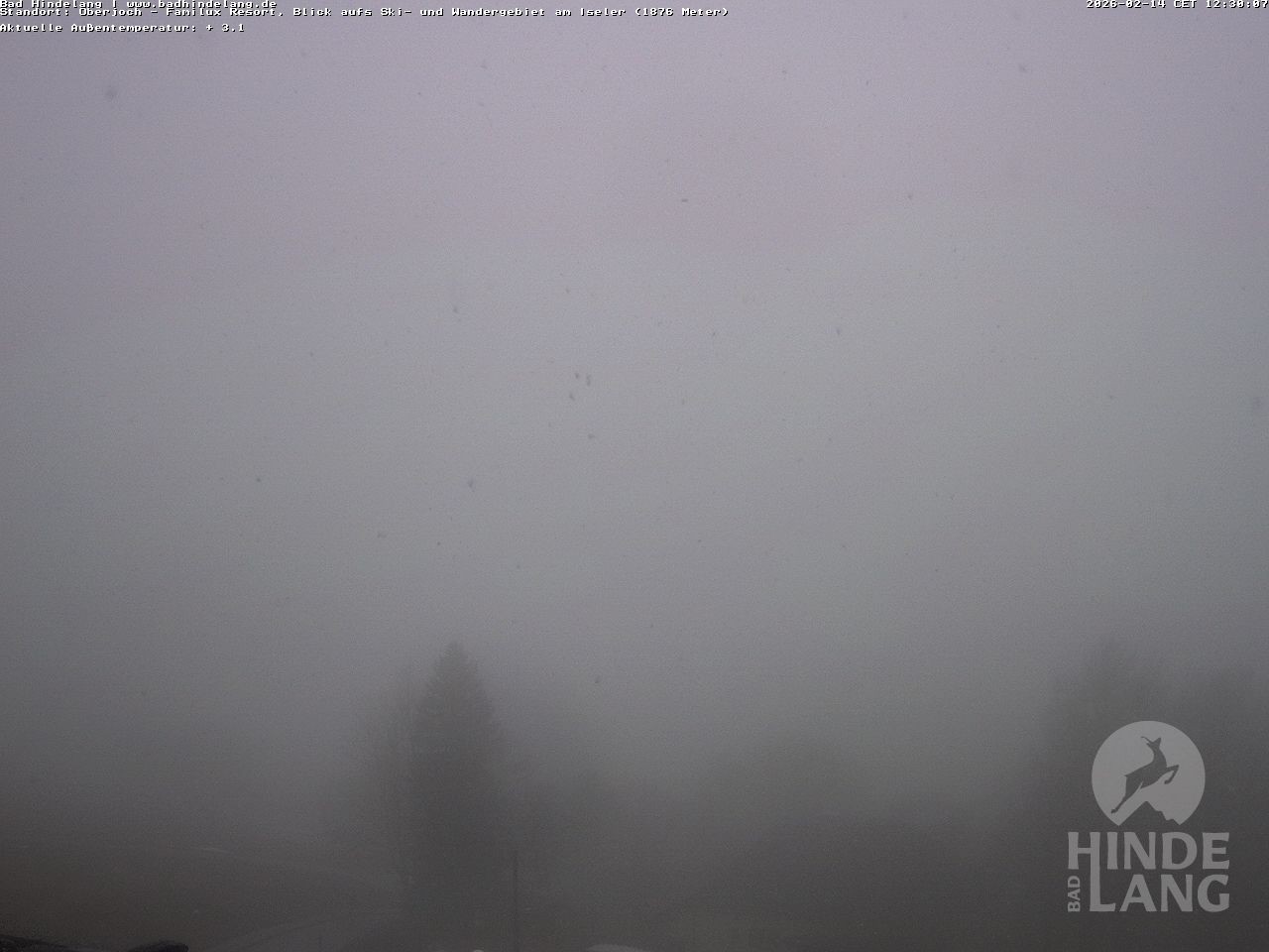 Archiv Foto Webcam Sicht vom Kinderhotel Oberjoch aus auf das Skigebiet gegenüber