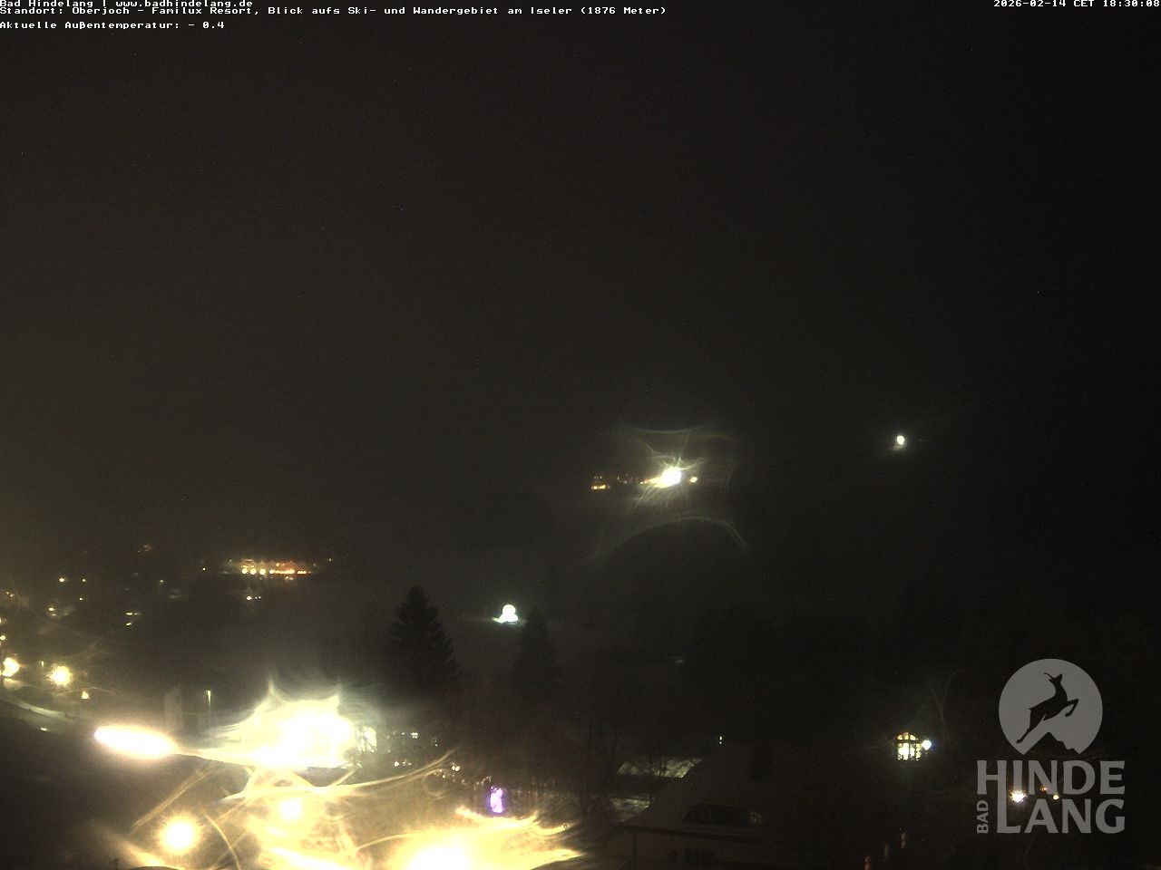 Archiv Foto Webcam Sicht vom Kinderhotel Oberjoch aus auf das Skigebiet gegenüber