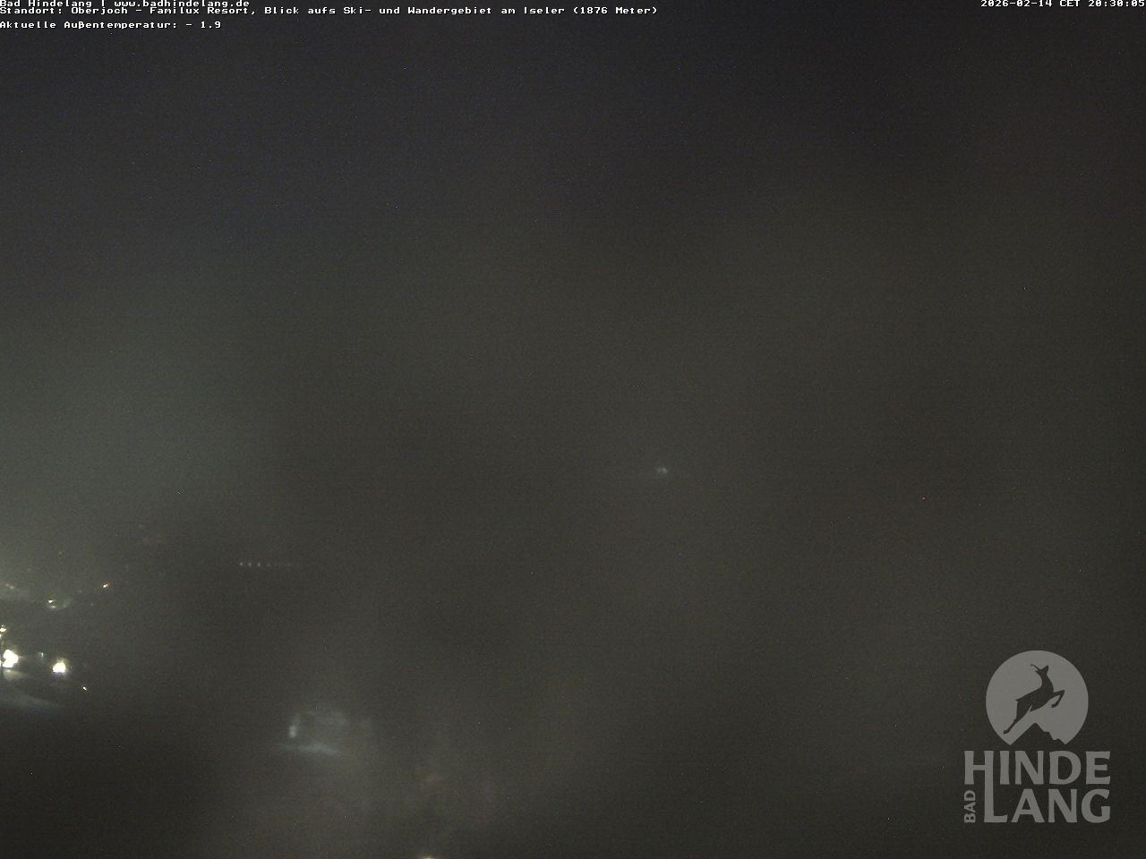 Archiv Foto Webcam Sicht vom Kinderhotel Oberjoch aus auf das Skigebiet gegenüber