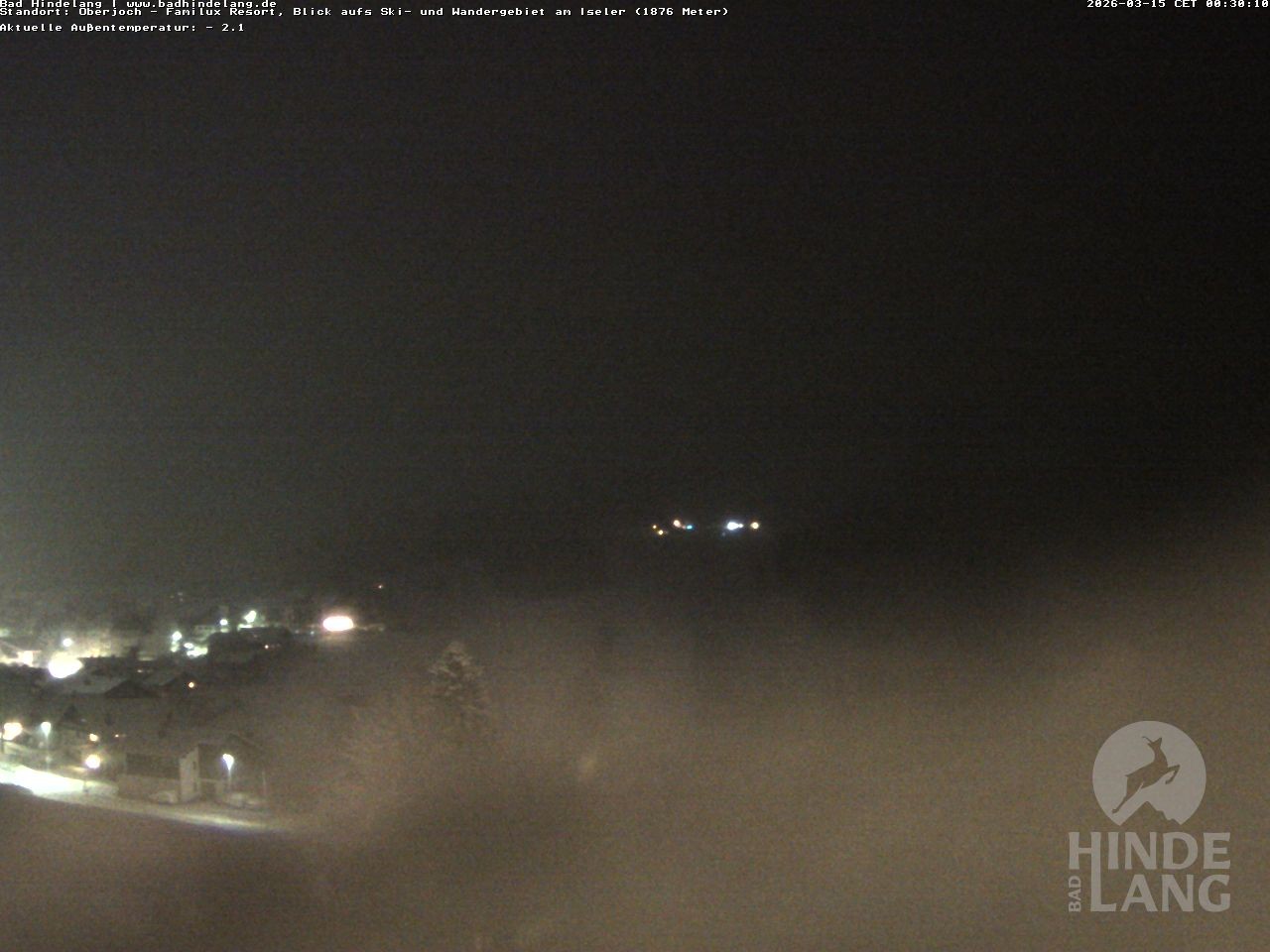 Archived image Webcam View of the kids hotel Oberjoch at the slopes in front