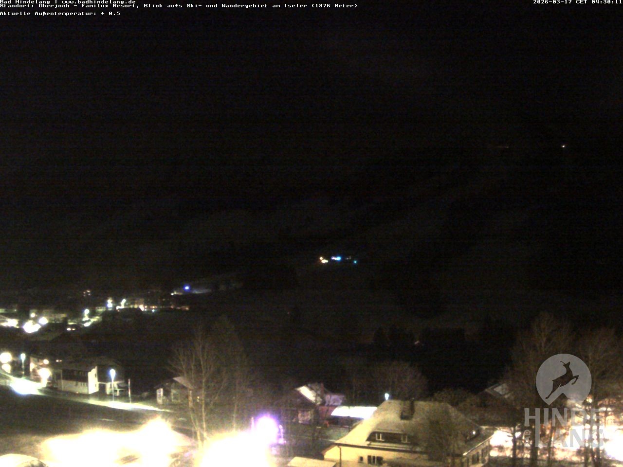 Archiv Foto Webcam Sicht vom Kinderhotel Oberjoch aus auf das Skigebiet gegenüber