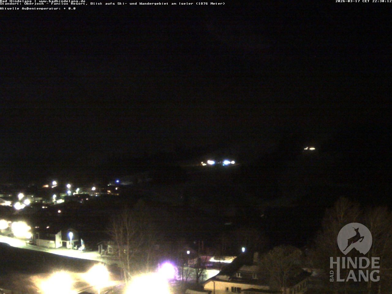 Archiv Foto Webcam Sicht vom Kinderhotel Oberjoch aus auf das Skigebiet gegenüber