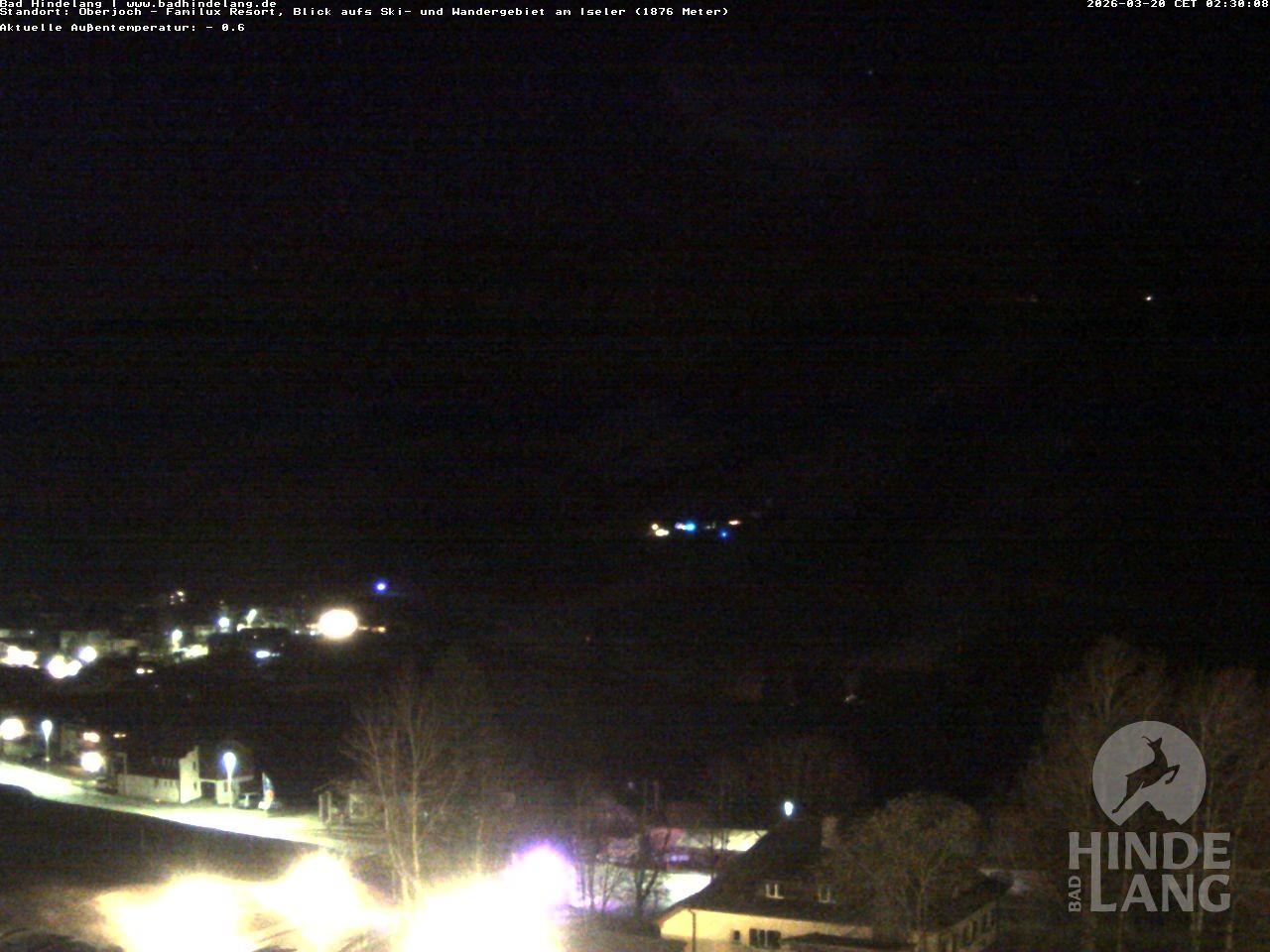 Archived image Webcam View of the kids hotel Oberjoch at the slopes in front
