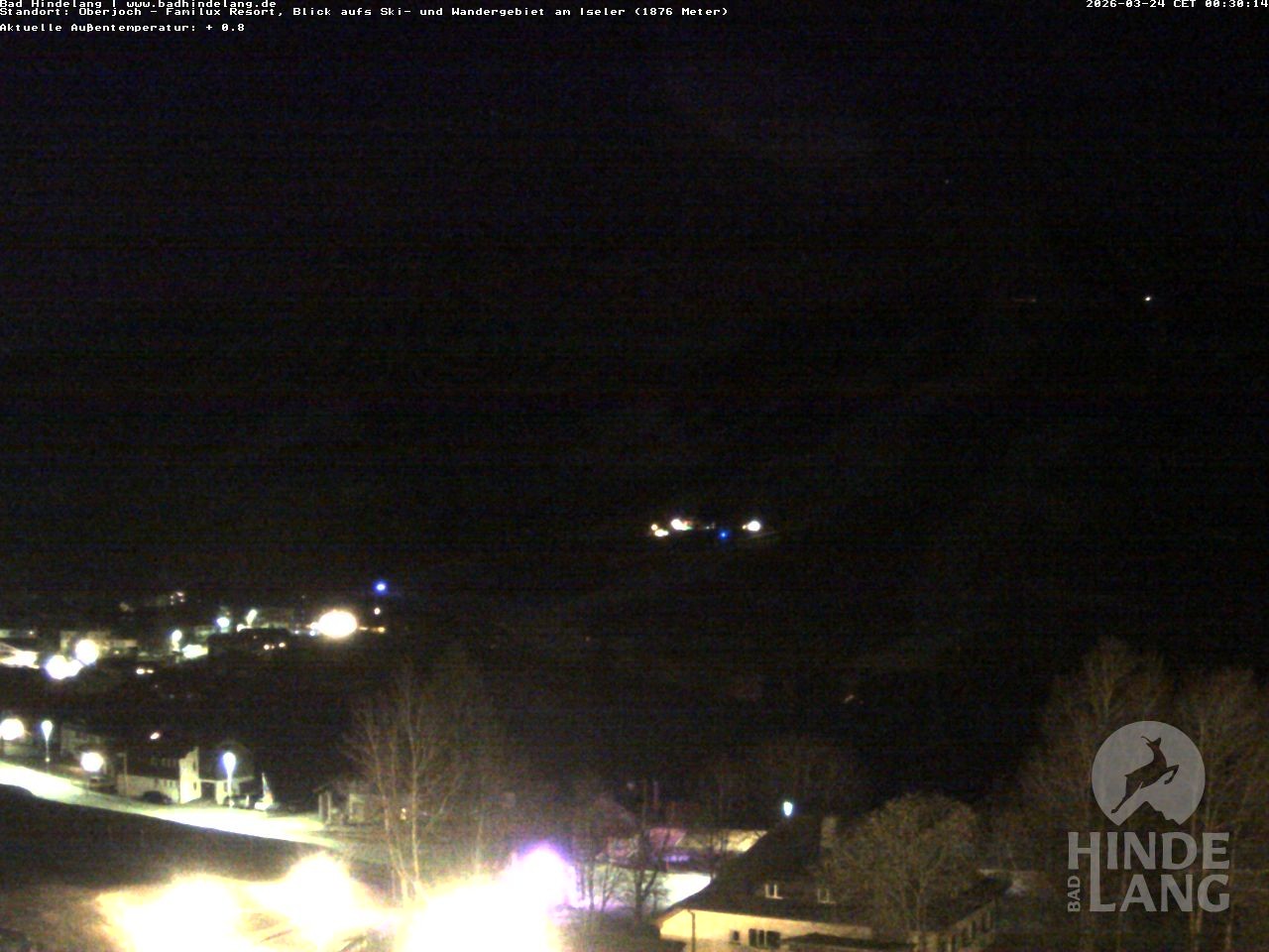 Archived image Webcam View of the kids hotel Oberjoch at the slopes in front